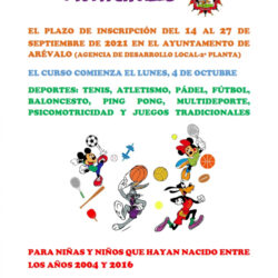 INSCRIPCIONES ESCUELAS DEPORTIVAS