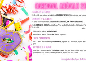 PROGRAMACION CARNAVAL AREVALO 2022