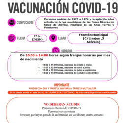 VACUNACION COVID 3ª DOSIS