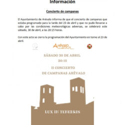 Concierto campanas 30 de abril 2022