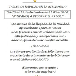 taller de navidad Arévalo